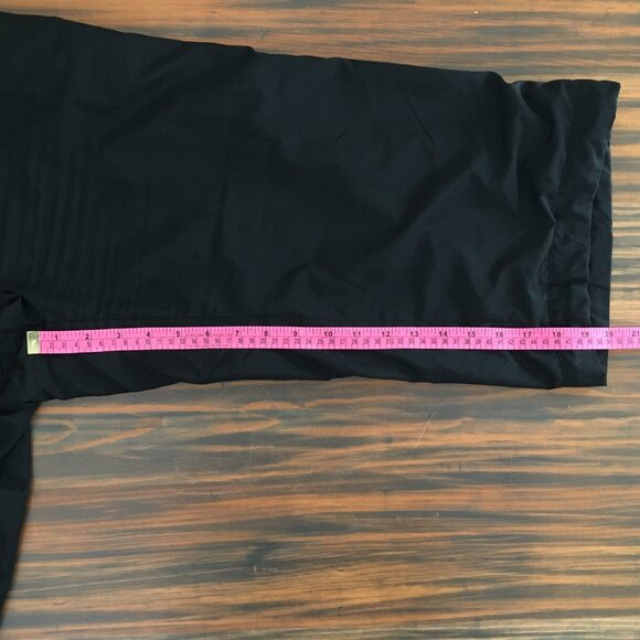 [Nike] Black Mesh Lined Wide Leg Capris | L | Good - Picture 5 of 13